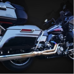 The Freedom Glider - 2 into 1 Full Exhaust System for Harley-Davidson