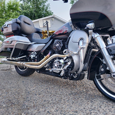The Freedom Glider - 2 into 1 Full Exhaust System for Harley-Davidson