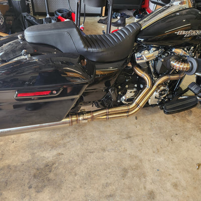 The Freedom Glider - 2 into 1 Full Exhaust System for Harley-Davidson