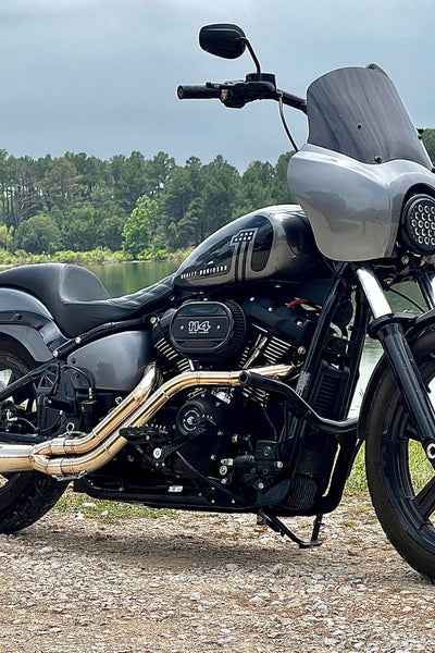 The Hooligan - 2 into 1 Exhaust for Harley-Davidson