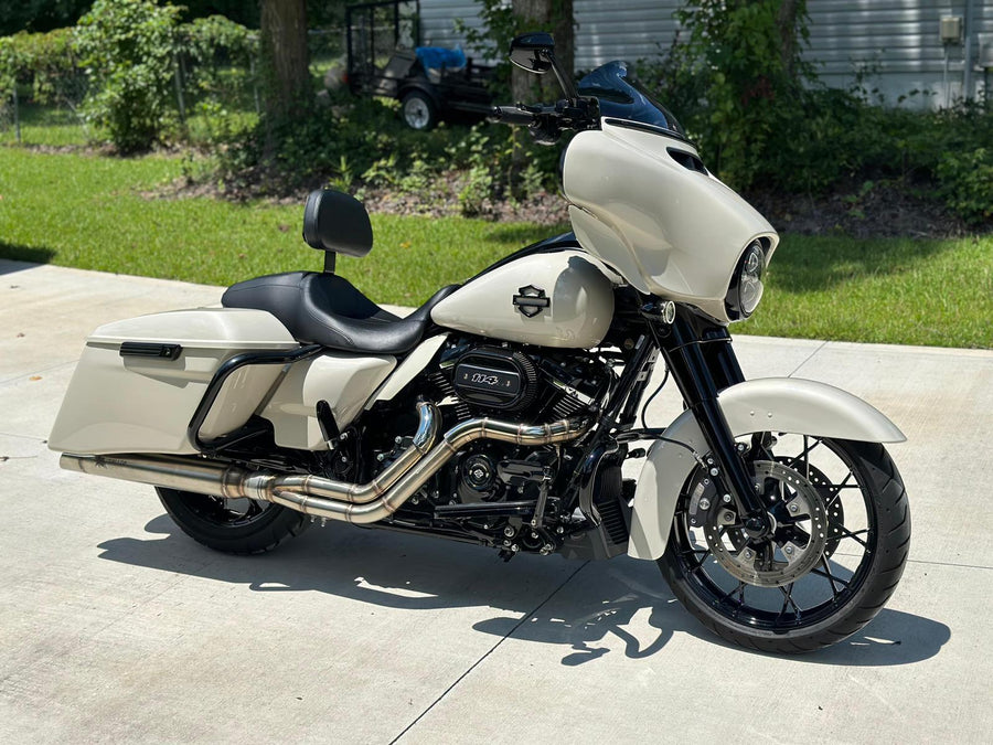 The Freedom Glider - 2 into 1 Full Exhaust System for Harley-Davidson