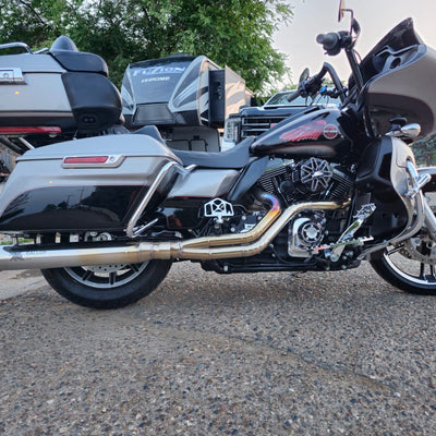 The Freedom Glider - 2 into 1 Full Exhaust System for Harley-Davidson