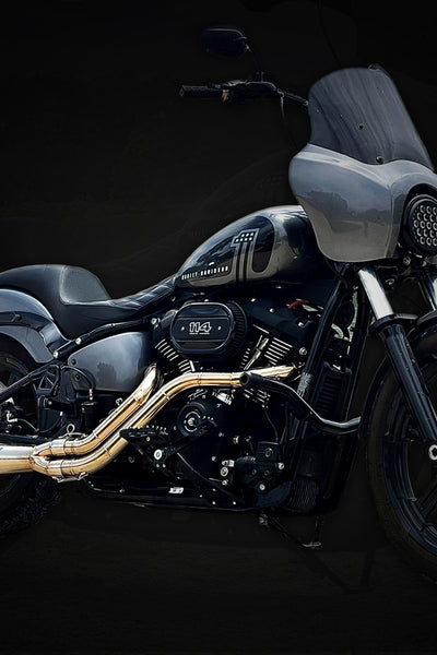 The Hooligan - 2 into 1 Exhaust for Harley-Davidson
