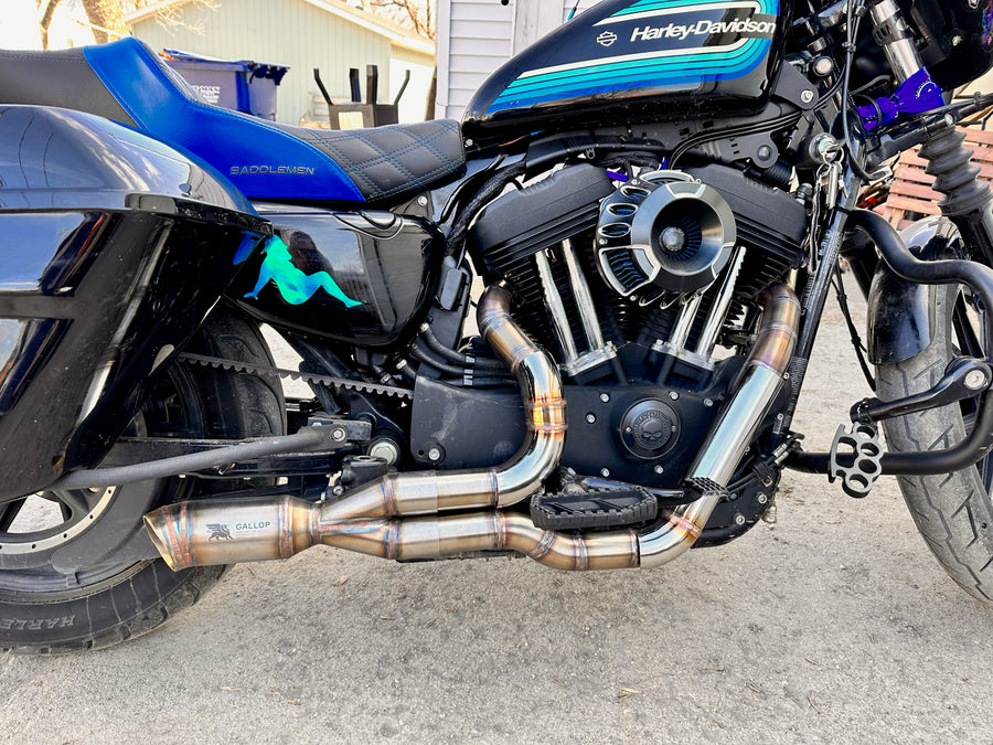 Custom sportster deals exhaust