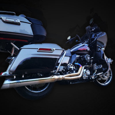 The Freedom Glider - 2 into 1 Full Exhaust System for Harley-Davidson