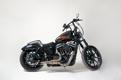 The Badlands 2 into 1 Performance Exhaust for Sportster